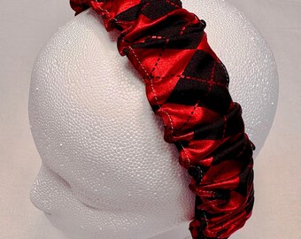 Harley Quinn Scrunchie Headband: Handmade DC Comics Style