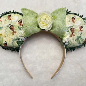 Princess and the Frog Disney Ears, Princess and the Frog Mouse Ears, Princess Tiana Disney Ears, Princess Tiana Mouse Ears