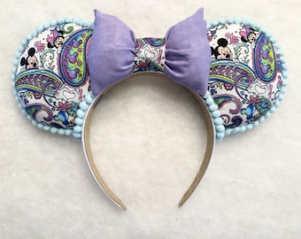 Mickey Paisley Disney Ear, Mickey Paisley Mouse Ear, Mickey Paisley Ear, Mickey Paisley, Mickey Disney Ear, Mickey Mouse Ear, Mickey Ear