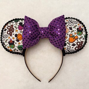 Halloween Mouse Treats Ears, Halloween Ears, Halloween Ears, Halloween Ears, Mouse Ears, Halloween Disney Ears, Disney Ears