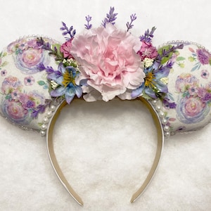 Princess Disney Ears, Flower and Garden Disney Ears, Floral Disney Ears, Princess Mouse Ears, Flower and Garden Mouse Ears, Floral Mouse Ear
