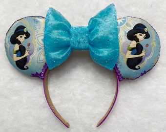 Jasmine Mouse Ears, Princess Jasmine Ears, Jasmine Mouse Ears, Mouse Ears, Jasmine Disney Ears, Princess Disney Ears, Disney Ears