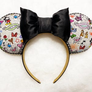 Dooney & Bourke Black Bow Women’s Disney Headband with Multicolor Characters Disney Dooney & Bourke Mickey and Minnie Mouse SWEETHEARTS  main image 3