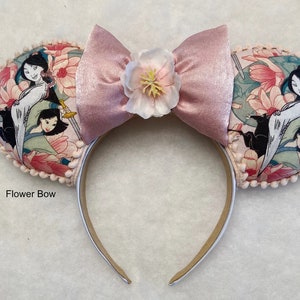 Mulan Mouse Ears, Mulan Ears, Mouse Ears, Mulan Disney Ears, Disney Ears, Princess Disney Ears, Princess Ears