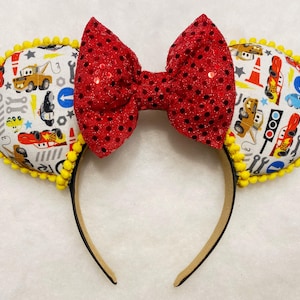 Lightning Maqueen Disney Ears, Lightning Maqueen Mouse Ears, Lightning Maqueen Ears, Cars Disney Ears, Cars Mouse Ears, Cars Ears, Mouse Ear