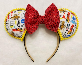 Lightning Maqueen Disney Ears, Lightning Maqueen Mouse Ears, Lightning Maqueen Ears, Cars Disney Ears, Cars Mouse Ears, Cars Ears, Mouse Ear