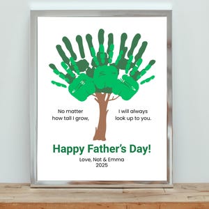 Crea il tuo albero con l'impronta della mano - Un'idea regalo unica per papà, festa del papà