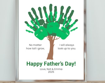 Make Your Own Tree Handprint Craft - Unique Gift Idea for Dad, Father's Day