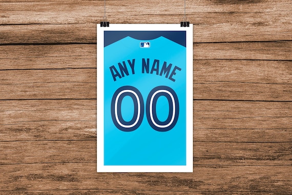 Toronto Blue Jays Custom Jersey Print Etsy Canada