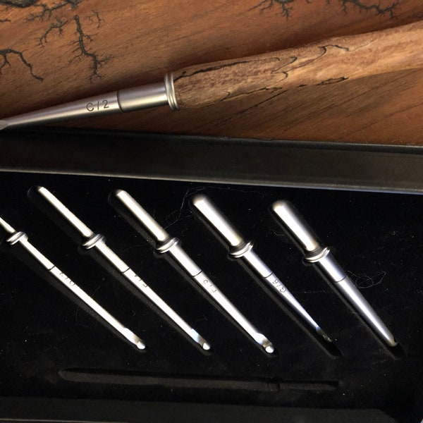 Crochet Hook Set - Burl Wood