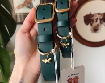 Earth Tone BioThane Dog Collars | 17+ Colors | Handmade in Portland, Oregon, 100% Waterproof