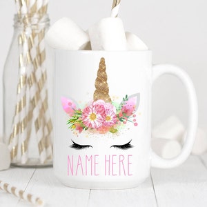 Customizable Unicorn Mug, Spirit Animal Mug, Teen Gift, Coffee Mug, Spirit Animal, Unicorns, Gift For Her, Hot Cocoa Mug, Kids Mug