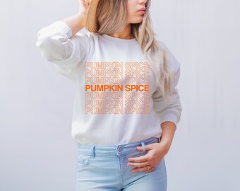 Pumpkin Spice Unisex Sweatshirt, Women's Exercise Sweatshirt, Workout Top, Cute Quote