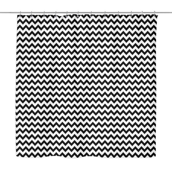 Chevron Shower Curtain Black White 70 X 73 Chevron Shower Curtain Black White 70, Black And White Chevron Shower Curtain