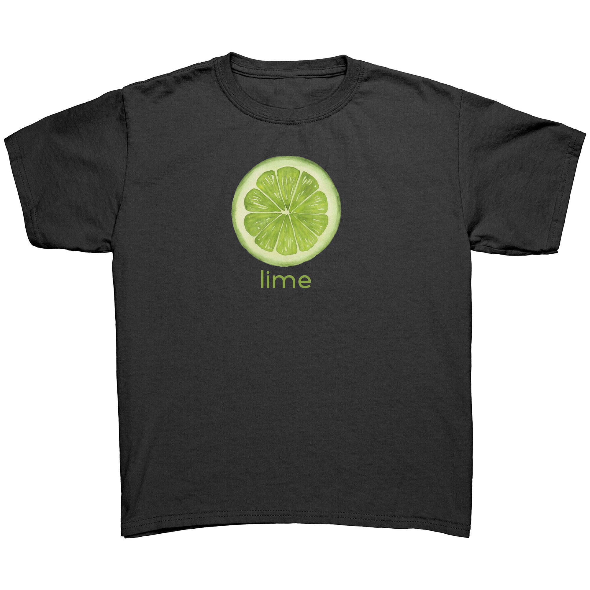 Lime Tshirt Youth Tee Shirt Lime Slice Shirt for Youth Etsy