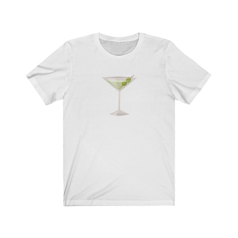 Martini Cocktail Tshirt for Women Cocktail Tee Martini Etsy