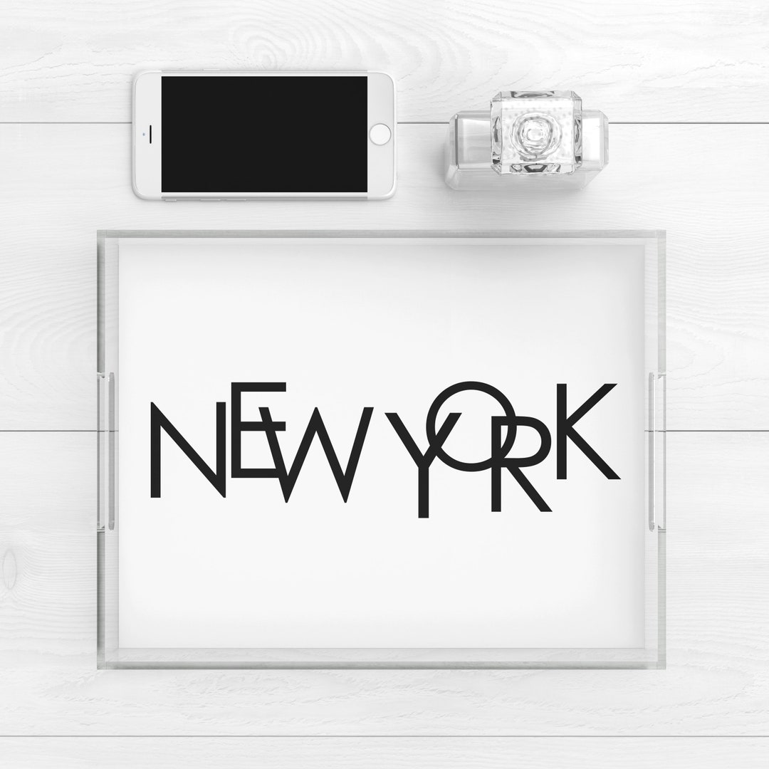 New York Tray Acrylic Tray New York Decor New York Art Etsy