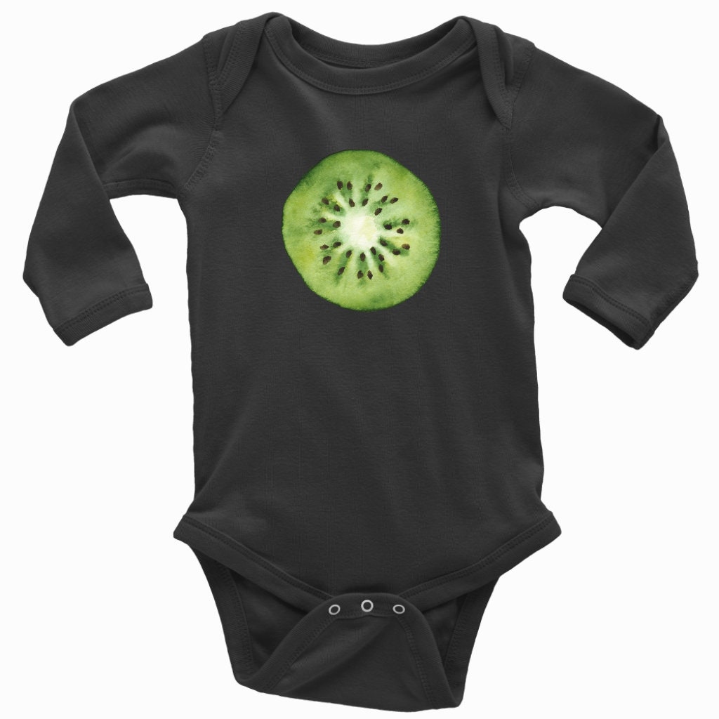 Kiwi Fruit Baby One Piece Adorable Baby Outfit Kiwi Print Etsy