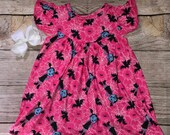 Vamparina Dress Flutter Sleeve Halloween Pink Blue Black