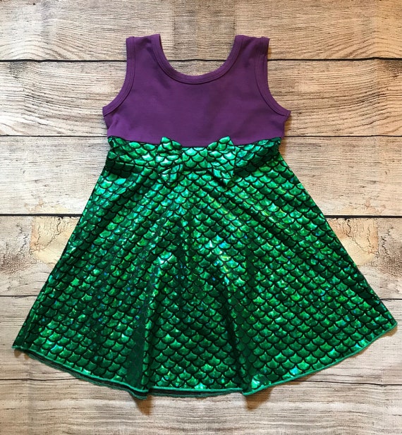 Ariel Princess Sleeveless Disney Character Inspired Dress Etsy