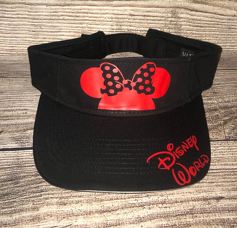 DisneyInspired Sun Visors Mickey Mouse Minnie Mouse White Etsy