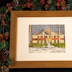 Mc Callister&#39;s House Illustration from Home Alone | Printable Wall Art | Christmas | Christmas Decoration | Christmas Gift | Home Alone