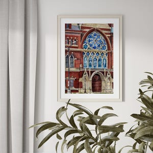 Harvard University Wall Art Watercolor Painting, , Graduation Gift, University Art, Harvard watercolor, Harvard Prints, University Art