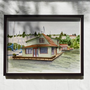 Sleepless in Seattle | Printable Wall Art | Home Decor | Watercolor Illustration | Tom Hanks Movie | Movie Illustration | Original Gift