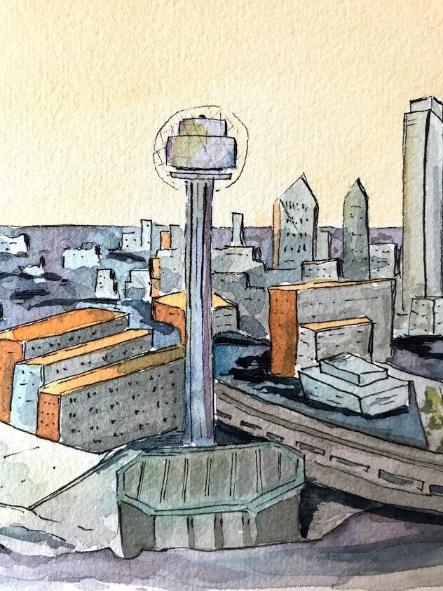 Dallas Art Print Dallas Wall Art Dallas Texas Skyline Etsy