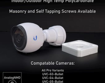 Heavy Duty Masonry or Metal Wall Mount for Ubiquiti Bullet Cam G3/G4/G5/G6/AI/Pro - Wall - Soffit - Ceiling