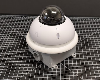 Double Gang Mount Plate for Ubiquiti G6 Dome Camera - Indoor/Outdoor