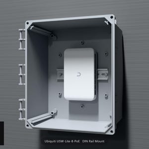 Unifi Lite 8 PoE Switch DIN Rail Mount