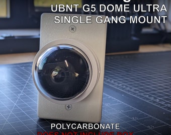 Single Gang Box Mount for Ubiquiti Protect Dome Cam Gen5 Ultra