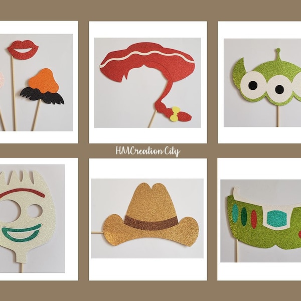 Toy Story Inspired Photo Props-toy story party-toy story theme-forky included-custom photo props