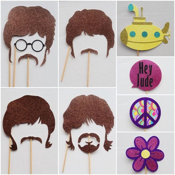 Beatles photo booth sale props