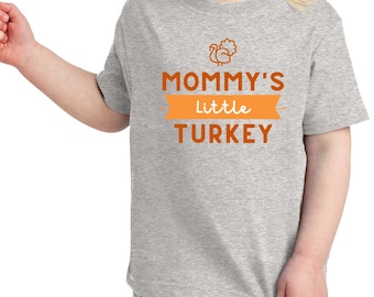 Toddler Fine Jersey Tee, mommys little turkey, mamas turkey,thankgiving kids shirt