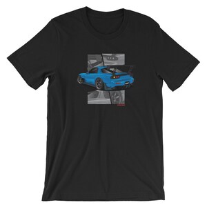RX7 Manga Stil Mazda Rotary Kurzarm Unisex T-Shirt