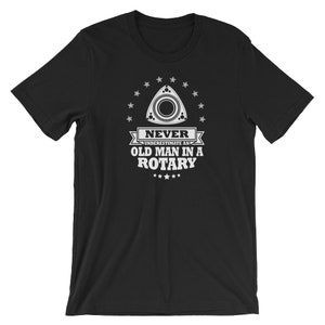 Never Underestimate an Old Man in a Rotary Short-Sleeve Unisex T-Shirt