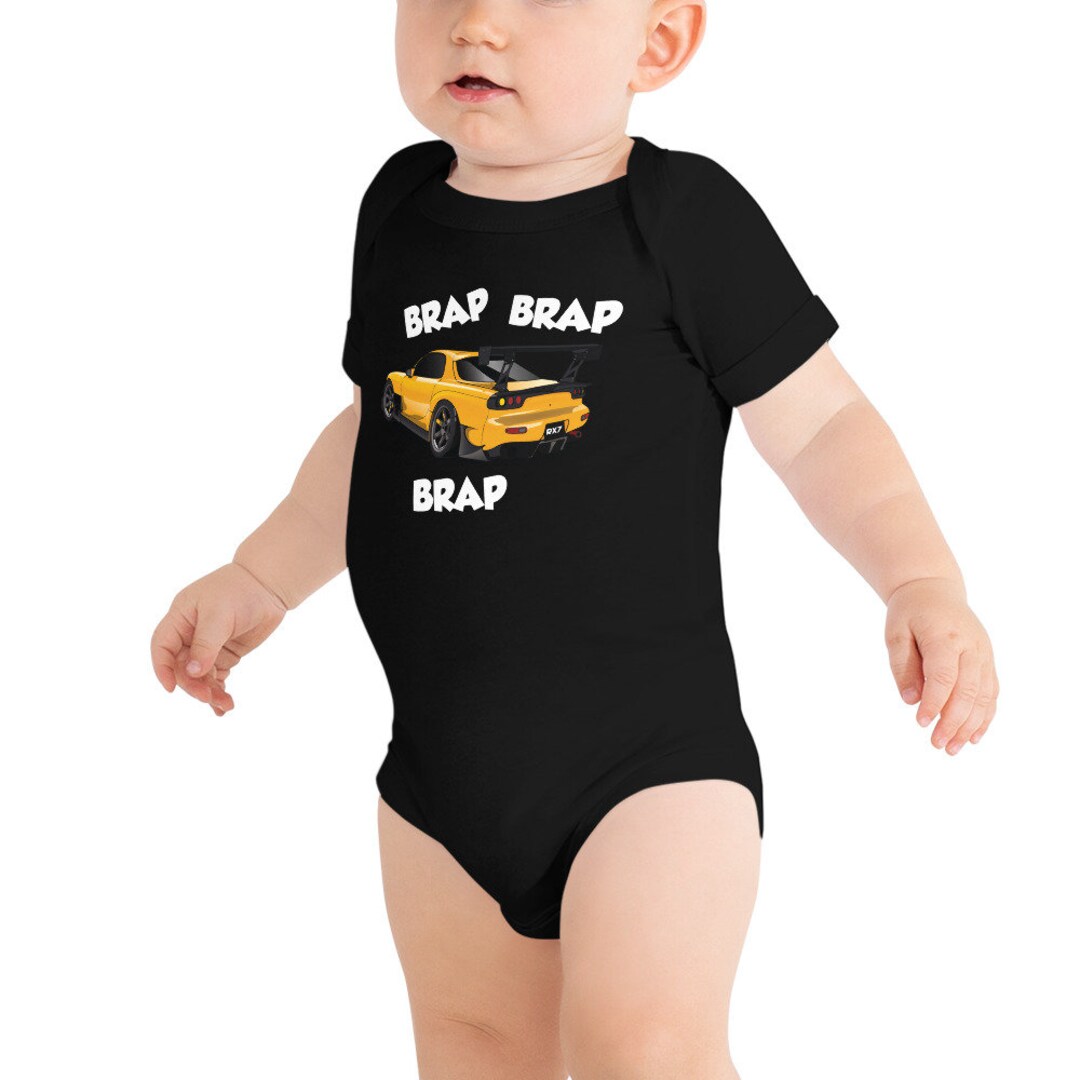 Mazda Rotary RX7 13B FD Brap Brap Brap - Baby Short Sleeve One Piece - Etsy