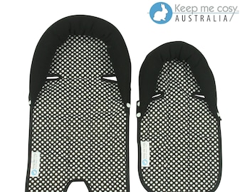 Keep Me Cosy® Baby Head Support for Pram & Car Seat - Ink Spot