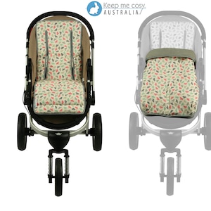 Pram Liner + Footmuff 2 en 1 Set (Infant) - Paper Boat Design de Keep Me Cosy®