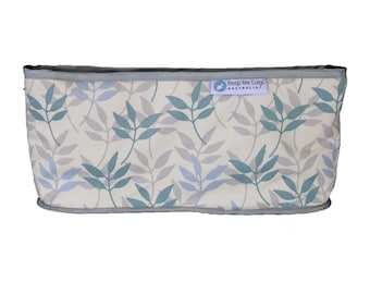 Pram Organiser Caddy Bag for all Prams & Strollers - Pastel Leaf design by Keep Me Cosy®