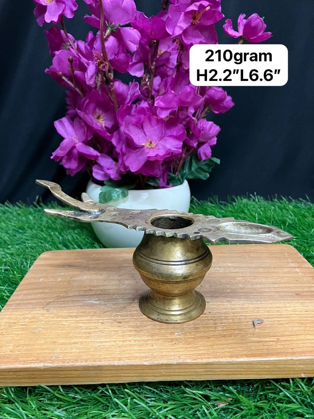 Vintage Bronze Cast Malbar Aarti Etsy