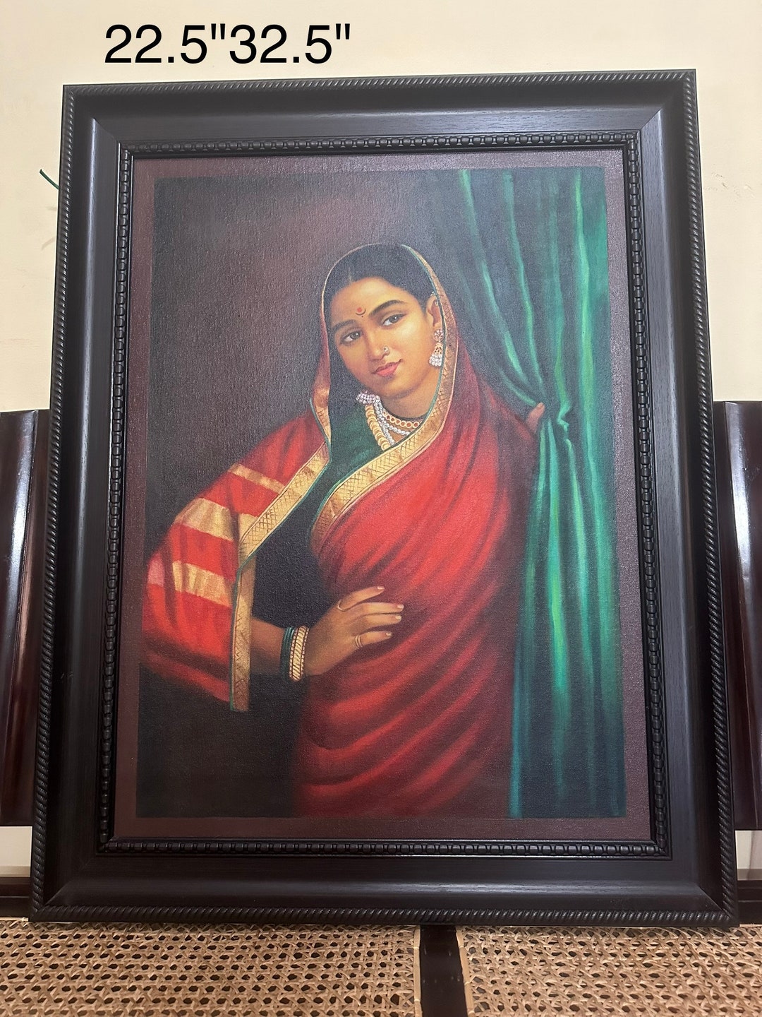 Prasiddh Arts Present Oil on Canvas Painting of Marathi Lady
