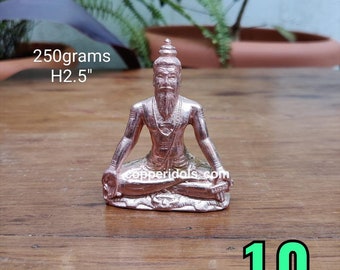 Prasiddh copper idols present copper idol of sage agastya muni