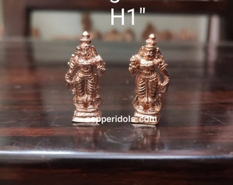 Prasiddh copper idols present copper idol of Sridevi and bhudevi / sri bhu