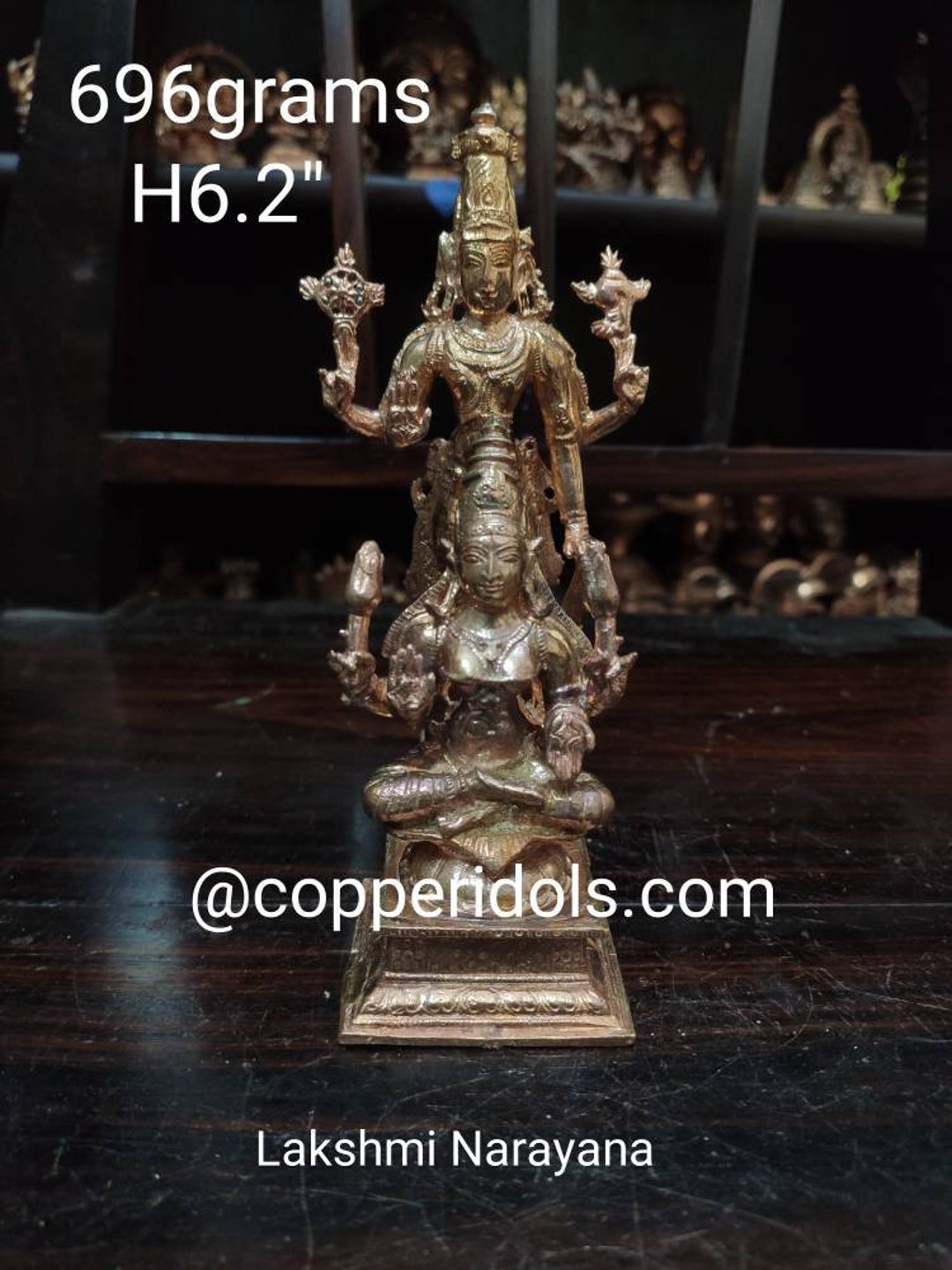 Buy Prasiddh Copper Idols Present Copper Idol of Lakshmi Narayana ...