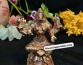Prasiddh copperidols presents Godesses Maha Varahi copper Idol