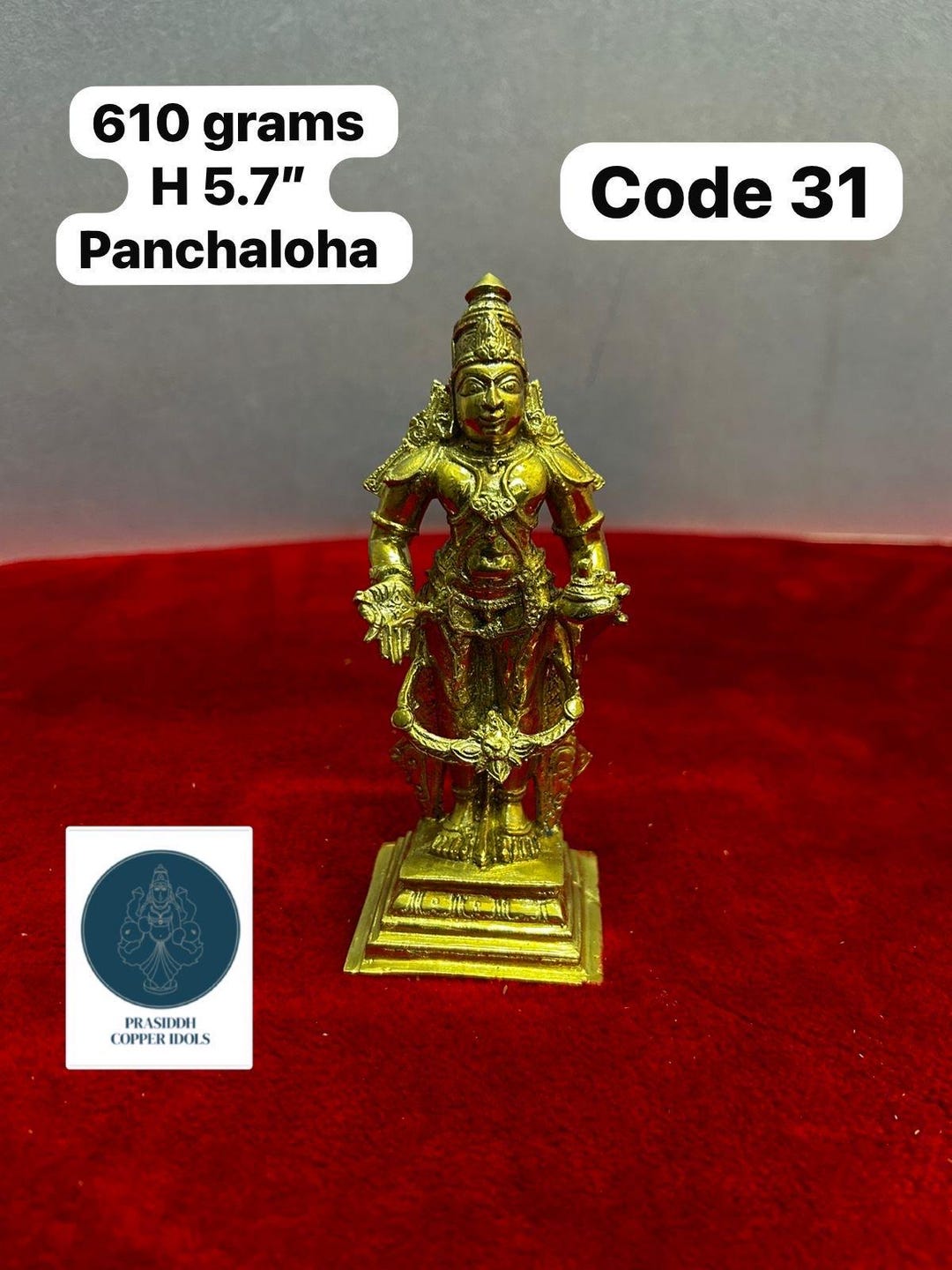 Prasiddh Copper Idols Presents Panchaloha Idol of Vittala Moorthy