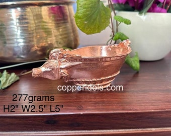 Prasiddh copper idols present copper idol of nandi gangala Abhisheka bowl